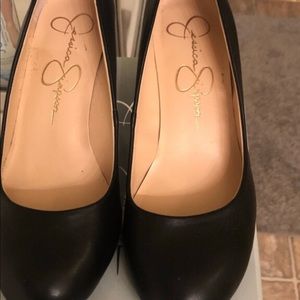 Jessica Simpson Black Wedge Shoes